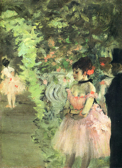 Dancers Backstage Edgar Degas